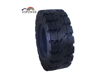 高品质叉车实心轮胎18X7-8实心橡胶轮胎图1